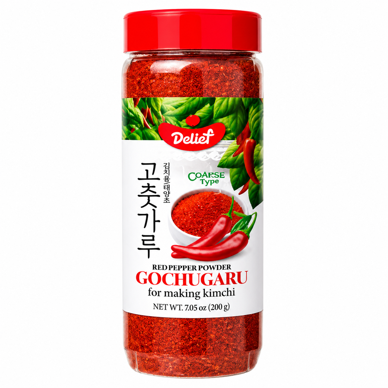 DELIEF Red Pepper Powder Kimchi (Gochugaru) 200 g พริกป่น เกาหลี