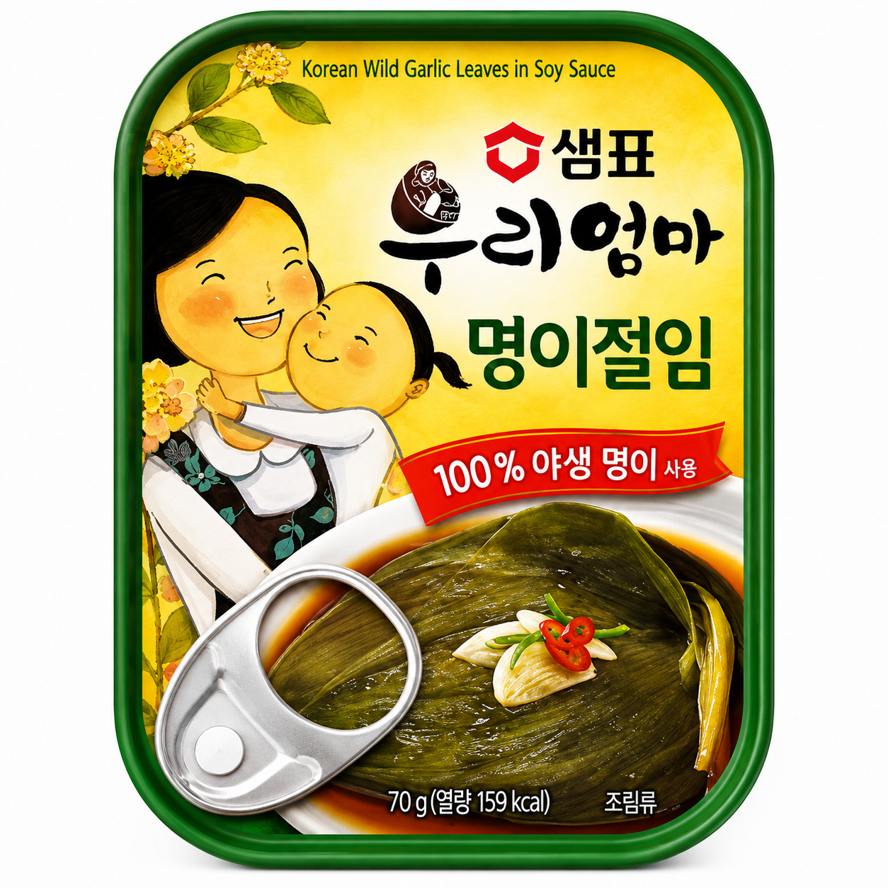 SEMPIO Wild Garlic Leaves in Soy Sauce 70g