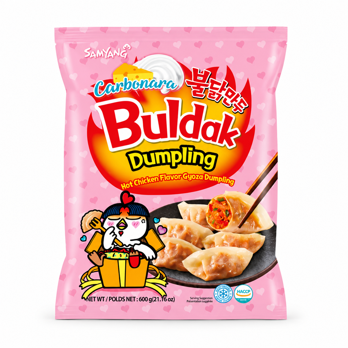 Dumpling Buldak Hot Chicken Carbonara 700 g