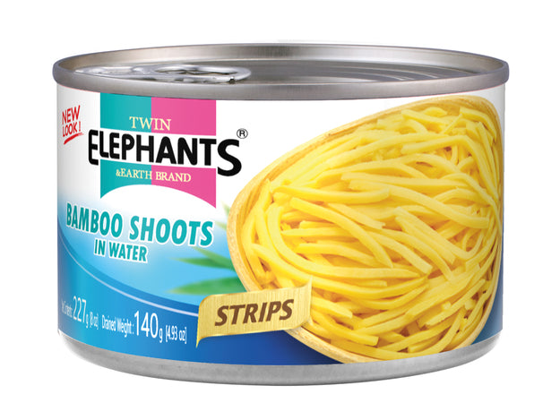 Twin Elephants Bambussprossen (Streifen) หน่อไม้ อ่อน หั่นเส้น