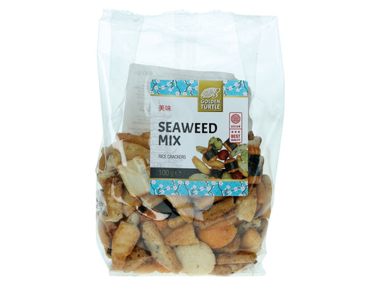 Golden Turtle Rice Cracker Mix with Seaweed 100 gram