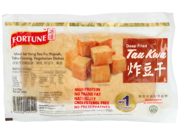 Tau Kwa Tofu Deep FriedFortune Brand 350 g