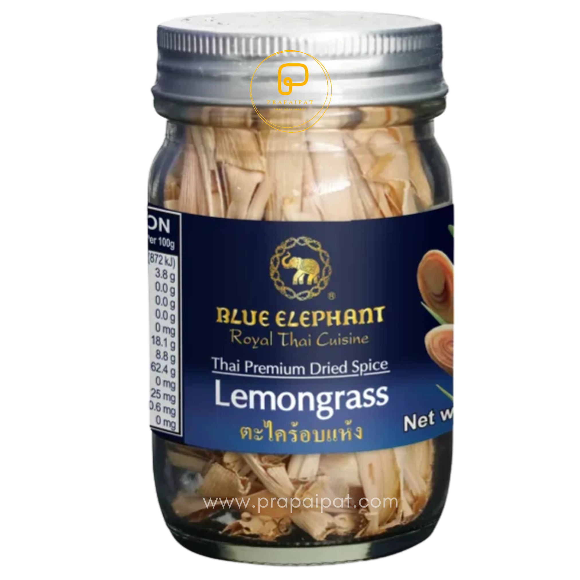 Blue Elephant Dried Lemongrass 22 Gram Dried Lemongrass