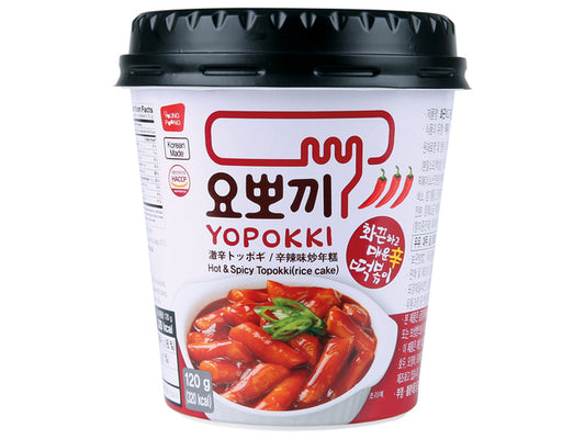 Yopokki Scharfer Topokki (Reiskuchen) 140 gram🌶️🌶️🌶️
