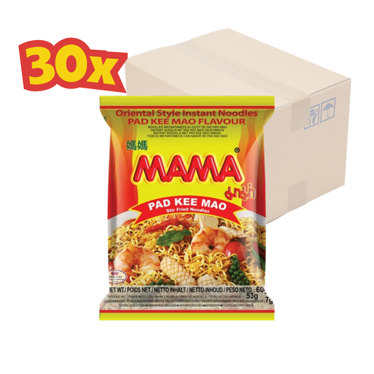 30x MAMA Pad Kee Mao 60 g มาม่า ผัดขี้เมา