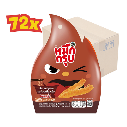 72x Sunsu Muek Groop Konjac Snack 50 Gram หมึกกรุบ ซันซุ Thai Boat Noodle Flavor