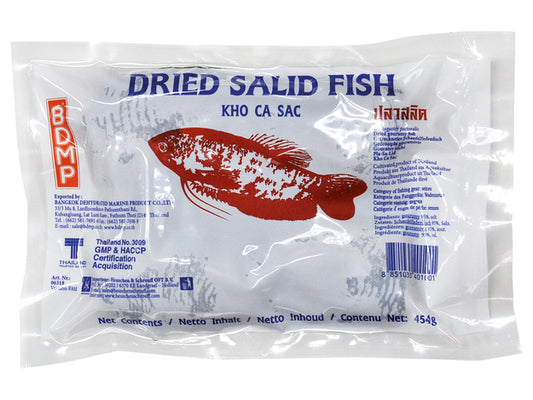 Dried Pla Salid 464 gram Dried gourami fish ปลาสลิด