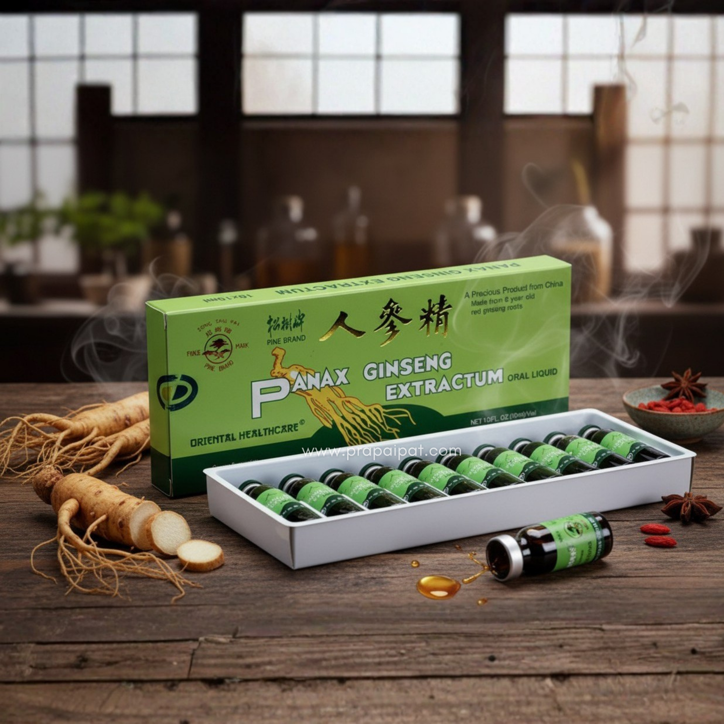 Pine Panax Ginseng Extractum 0,5% Vol. 10 ml โสม สกัด