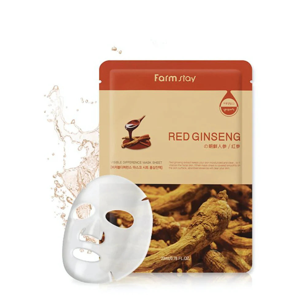 Farmstay – Visible Difference Mask Pack Red Ginseng – 23ml