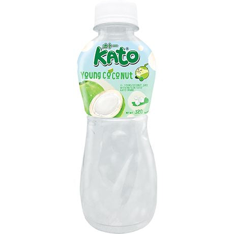 📌Best Before 25/07/2025 KATO  Kokoswasser mit Nata De Coco 320 ml (inkl. Pfand)