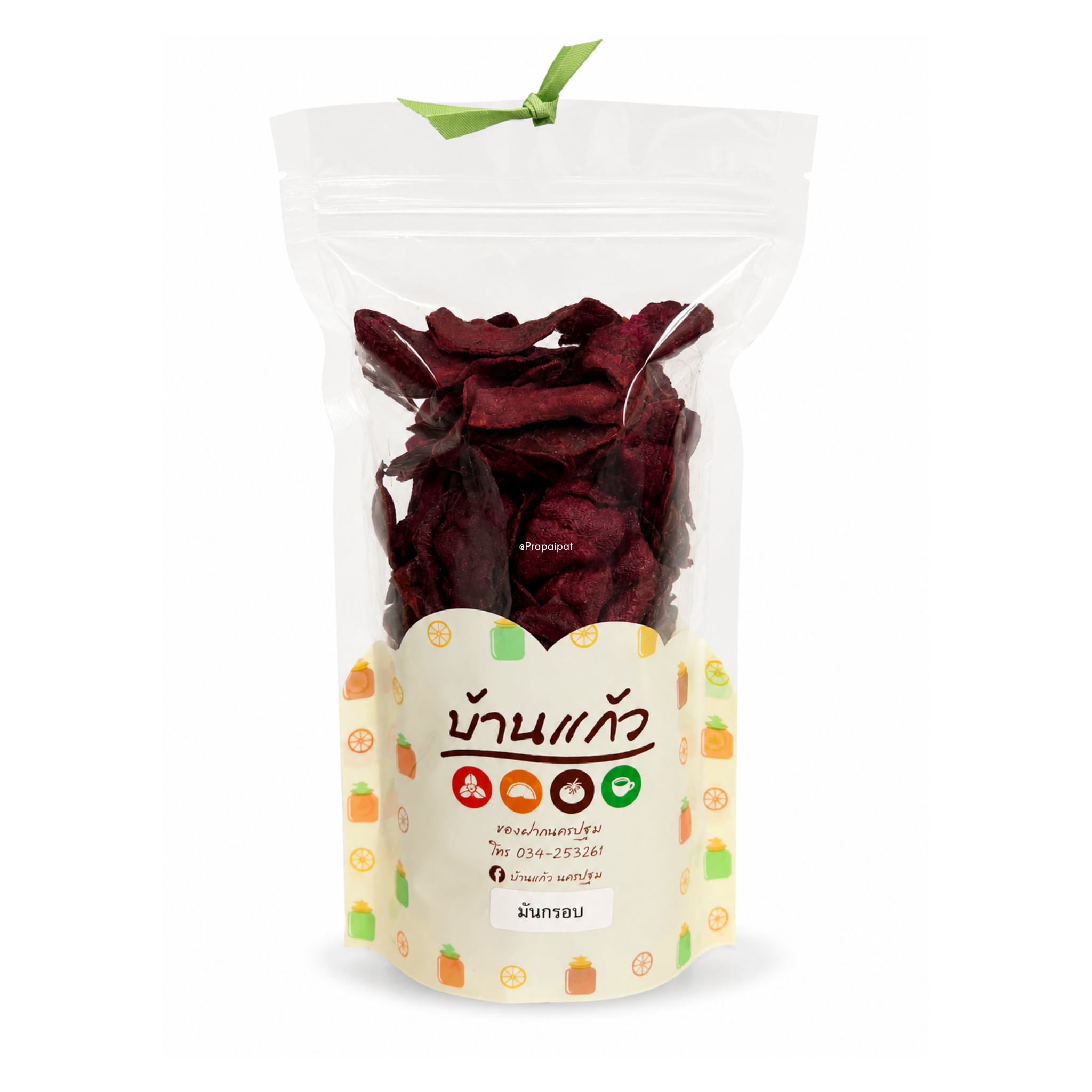 Sweet Purple Potato Chip Ban Keaw มันม่วง กรอบ 140g