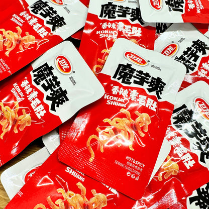 WEILONG Konjac Shuang Hot&amp;Spicy 252 Gram หมึกกรุบ รสเผ็ด