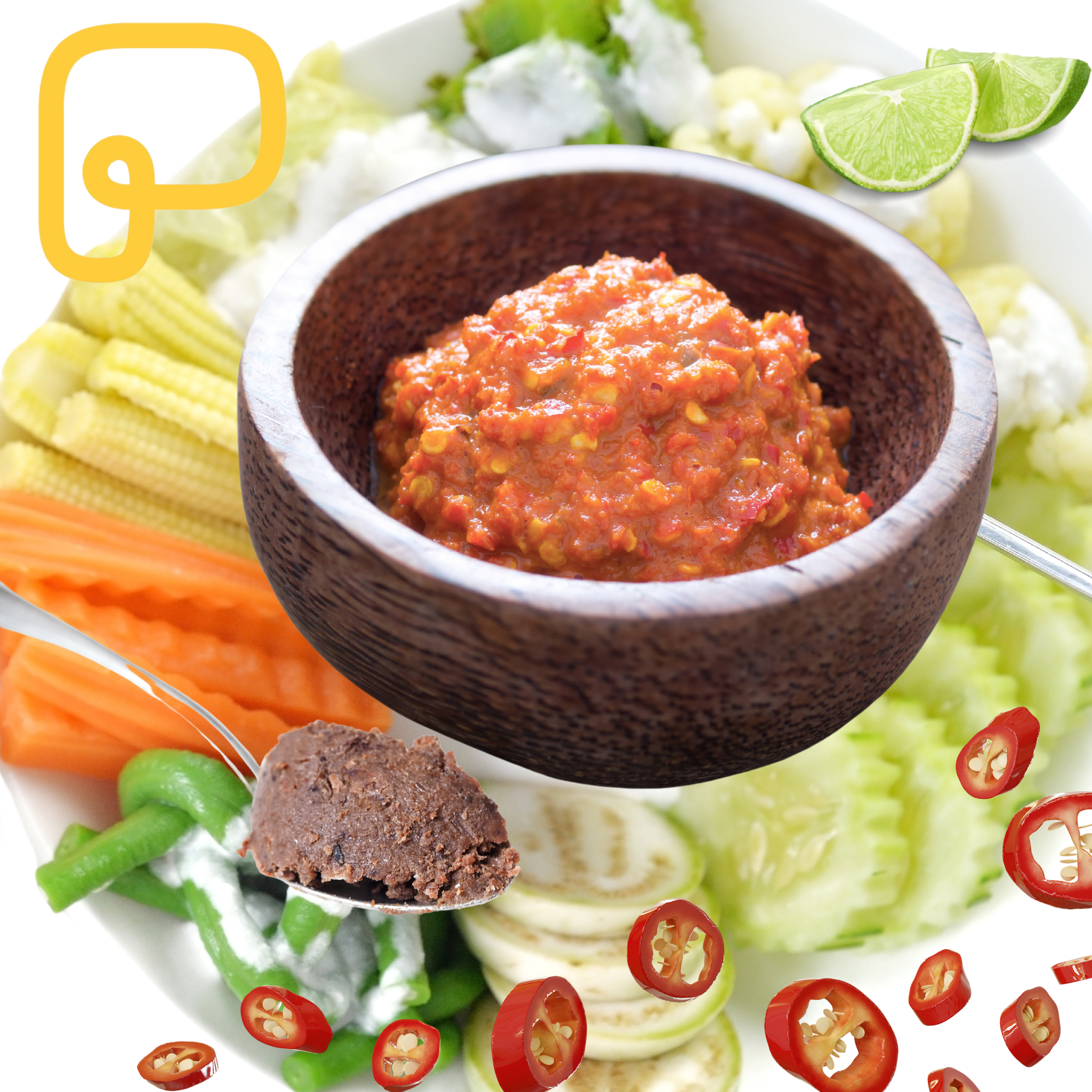 Aroydee Spicy Shrimp Paste Dip sauce (Nam Prik Kapi) น้ำพริกกะปิ 150 g