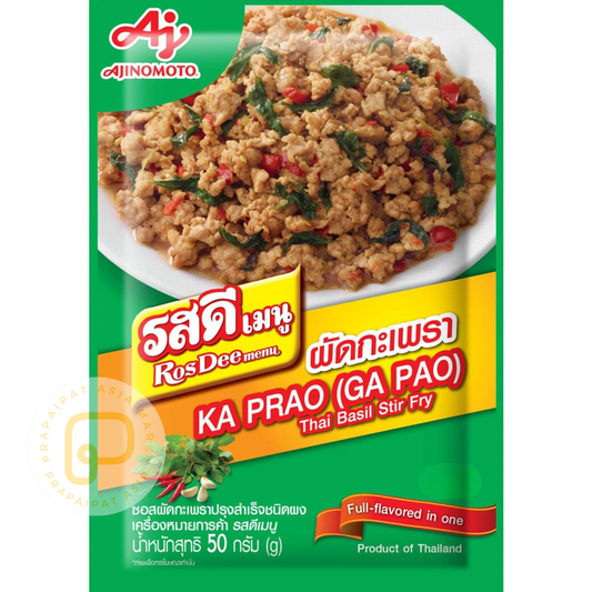 Rosdee Menu Ka Prao Thai Basil Stir Fry Seasoning Powder 50 Gram