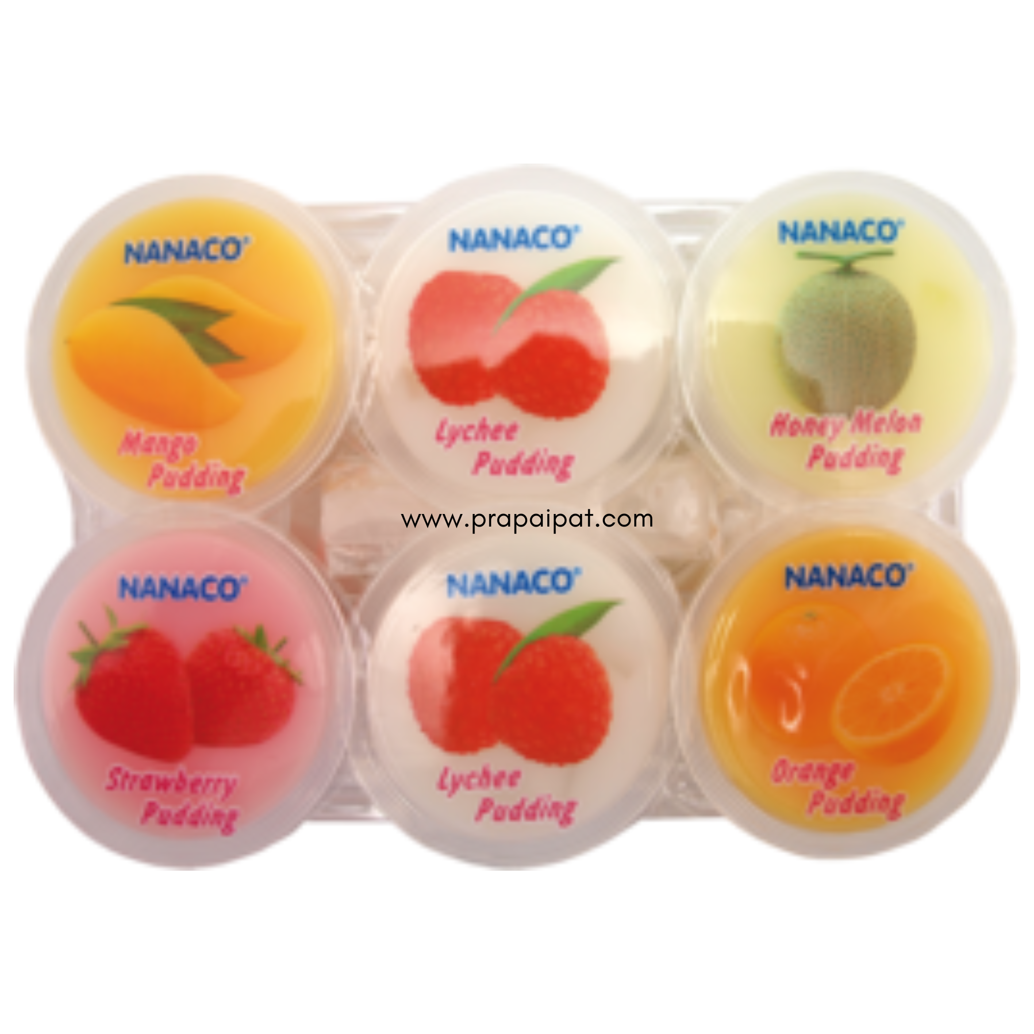 NANACO Thailand Pudding 480 g Packung - verschiedene Geschmacksrichtungen