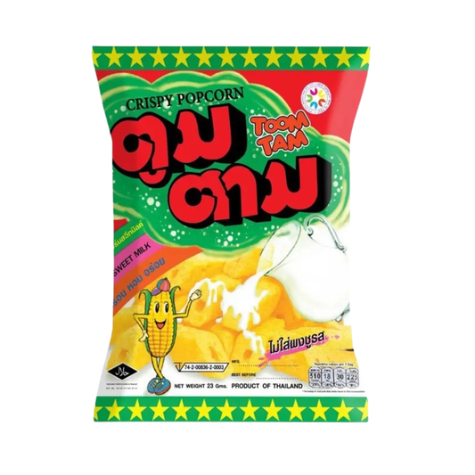 Toom Tam Milk Flavor ขนม ตูมตาม รสนม 91 Gram