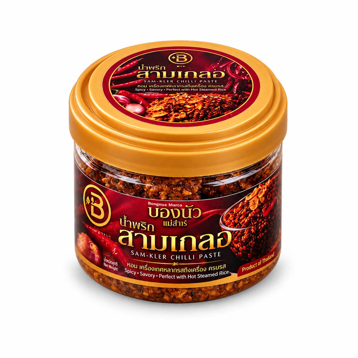 Bong Nua Chilli Oil น้ำพริกสามเกลอ บองนัว 70g
