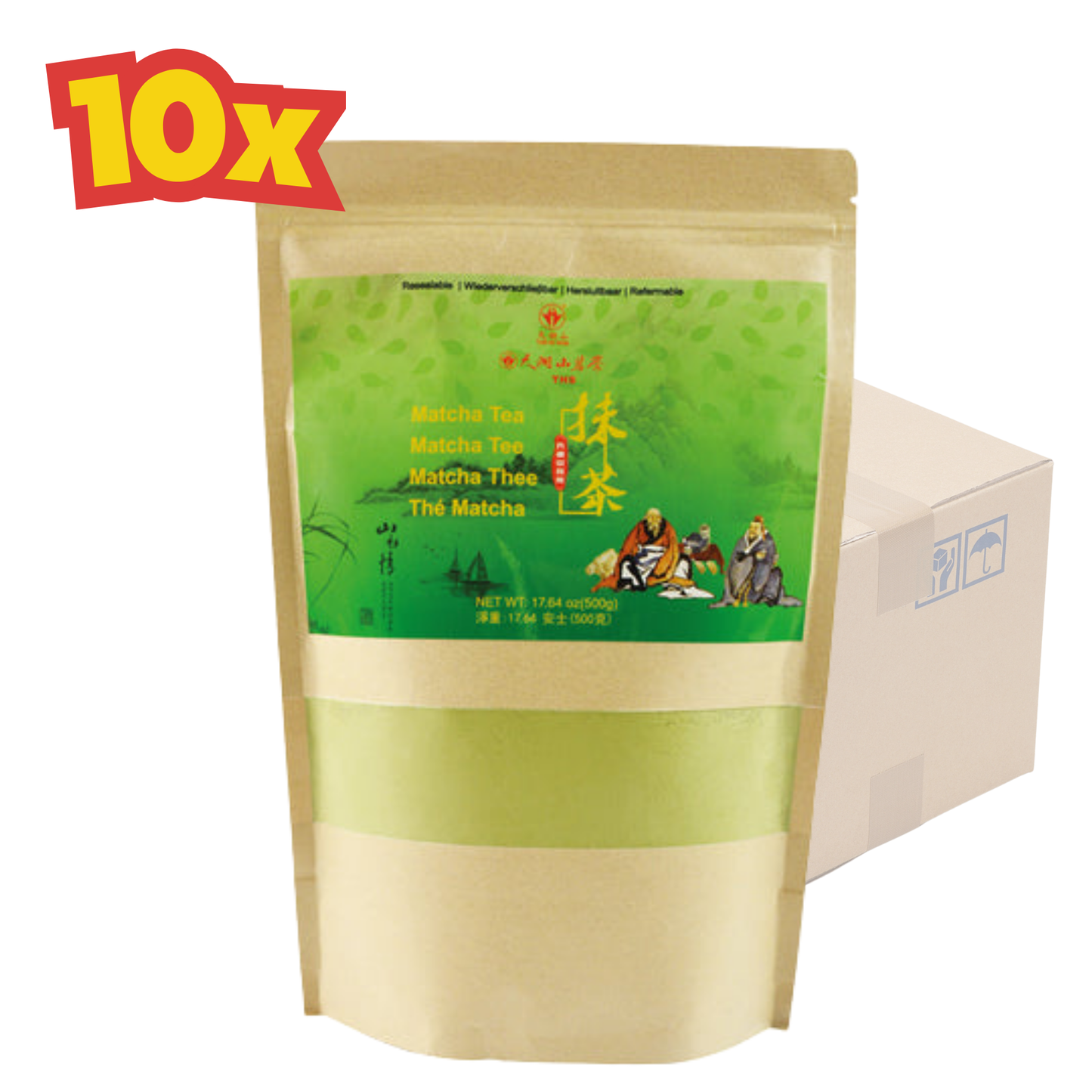 10x TIAN HU SHAN Grüner Tee Matcha 500 gram