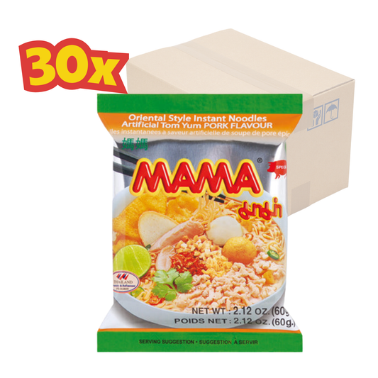 30x Instant Noodles Tom Yum Pork Mama 60 g มาม่า รส ต้มยำหมูสับ