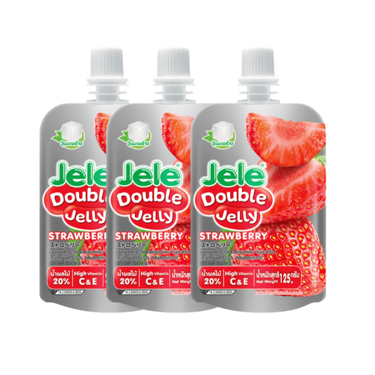 Jele Double Jelly 3 x 125 g (2 Flavors) เจเล่ ดับเบิ้ลเจลลี่
