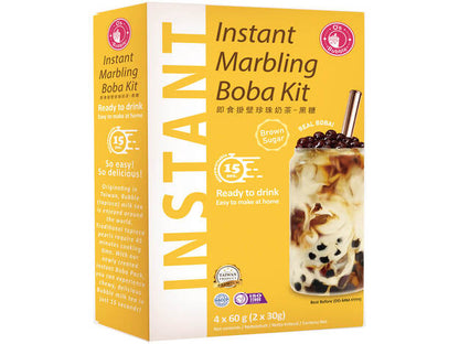 O's bubble - Instant Boba - 240 g ( 4 Packs) Bubble Tea Topioca ชุดชาไข่มุกสำเร็จ