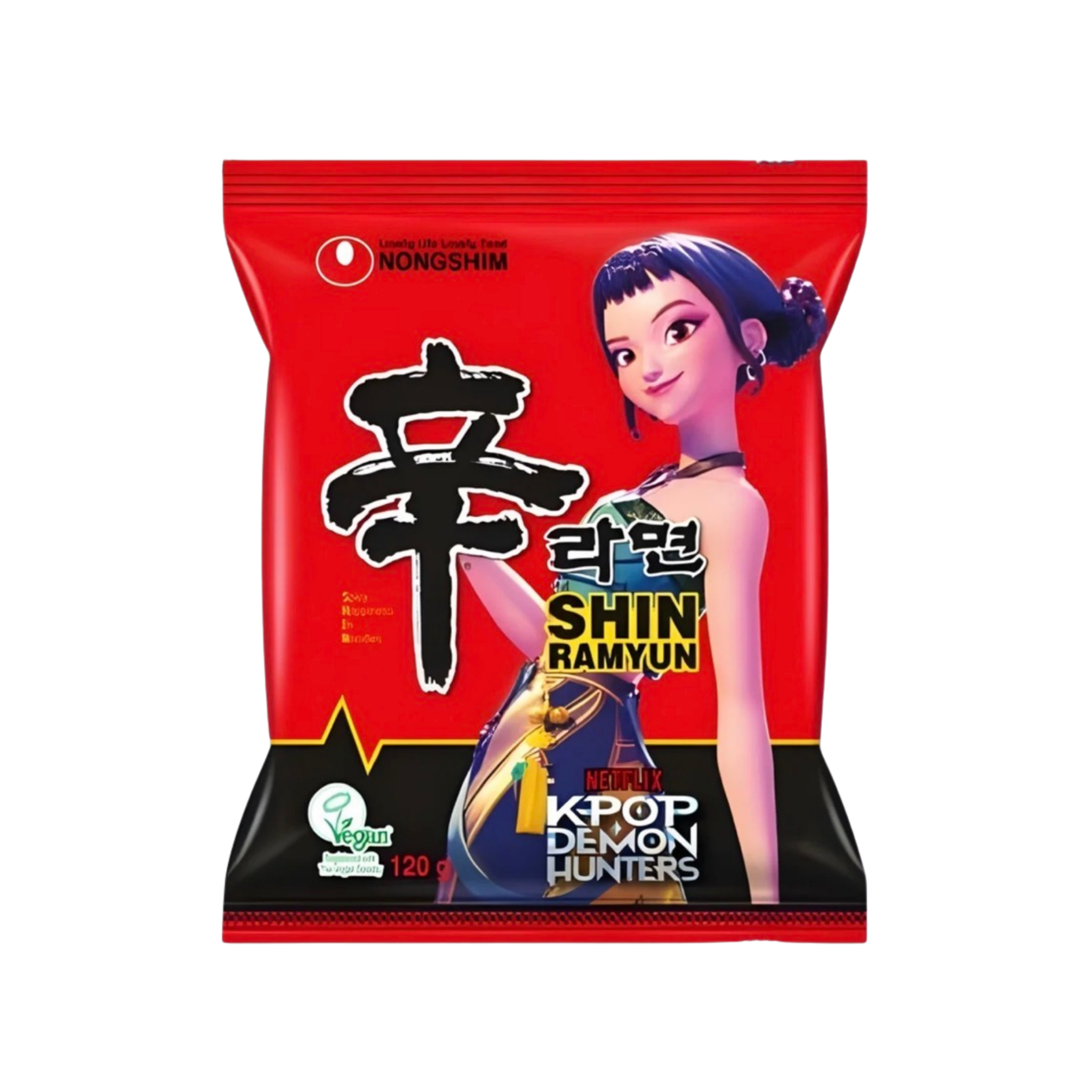 Instantnudeln, Shin Ramyun, sehr scharf Limited Edition: K-POP DEMON HUNTERS 120 g (3 Random Design)
