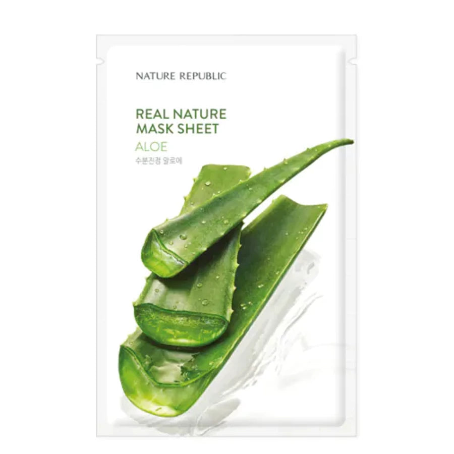 Nature Republic – Real Nature Sheet Mask, Aloe, 23ml, 1 piece