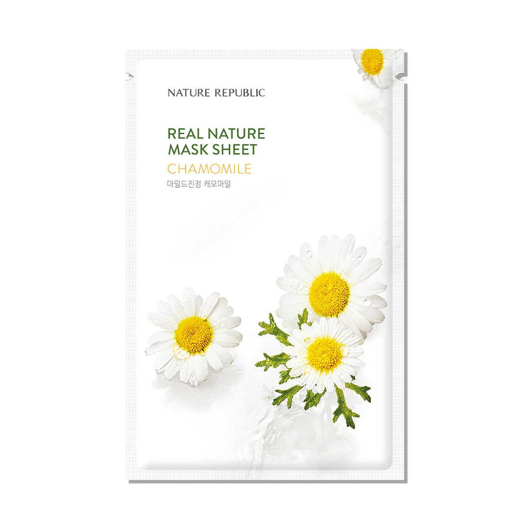 Nature Republic – Real Nature Sheet Mask, Chamomile, 23ml, 1 piece