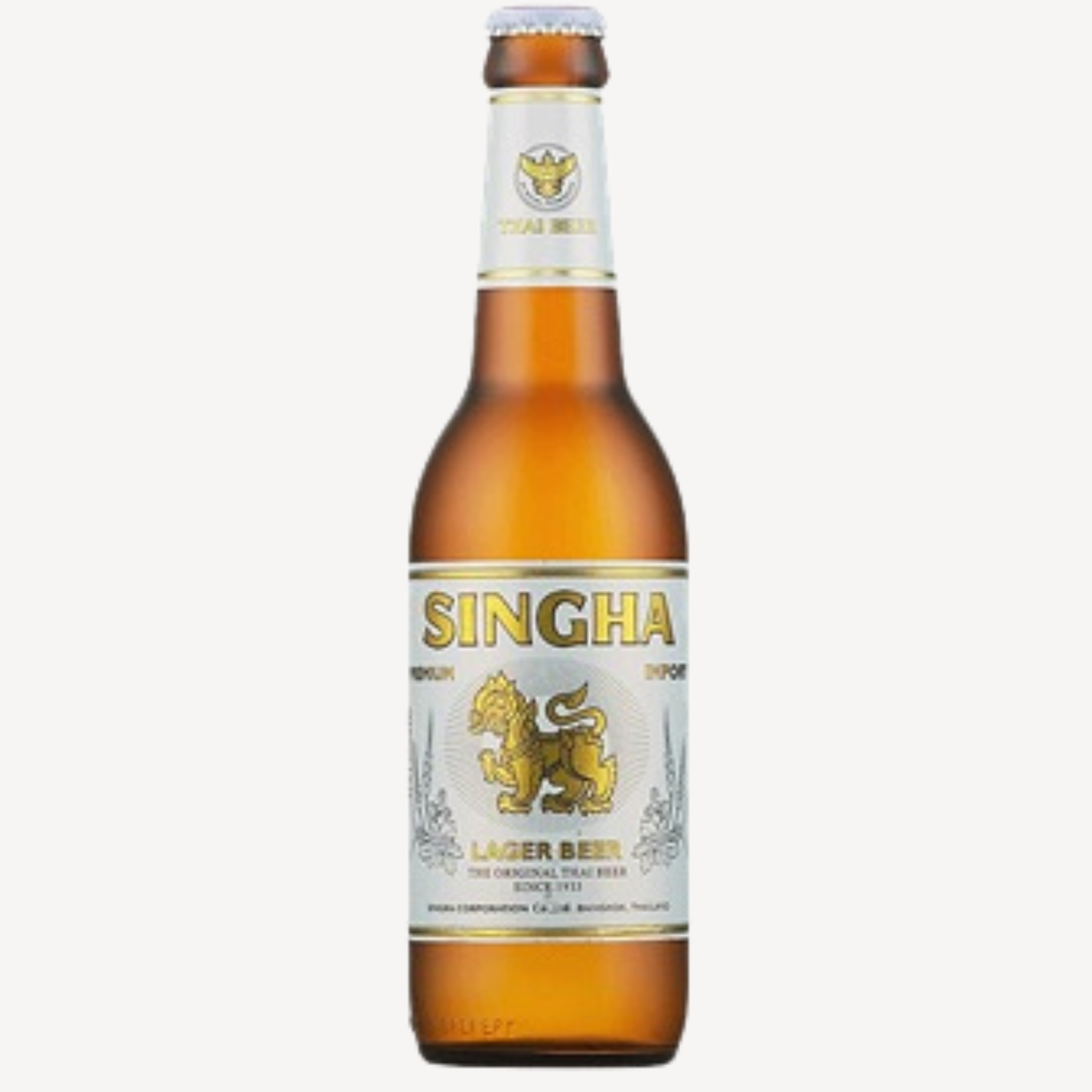SINGHA Bier 5%, Premium Lager 330 ml - Mehrwegflasche