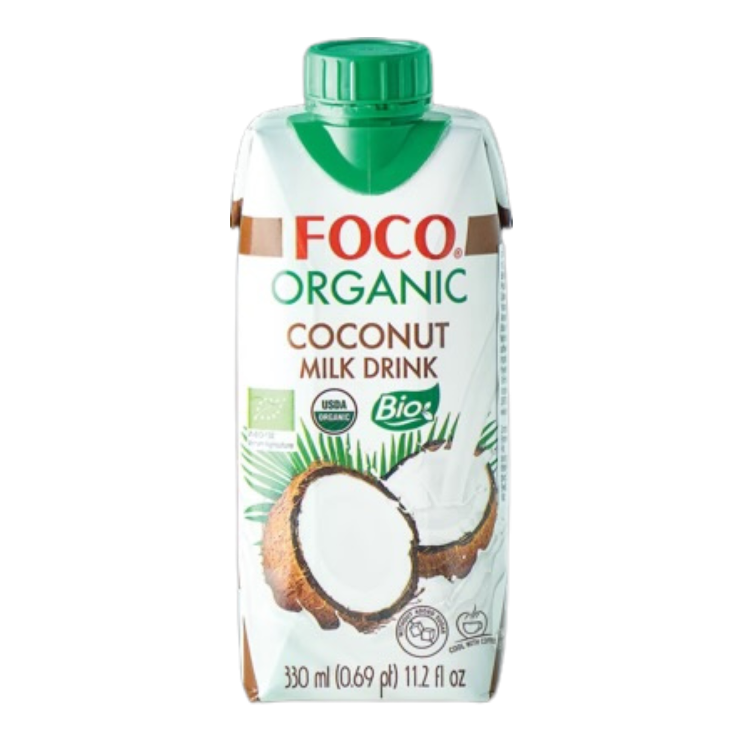 Foco Bio Kokosnussmilch-Getränk 330 ml น้ำนม มะพร้าว พร้อมดื่ม