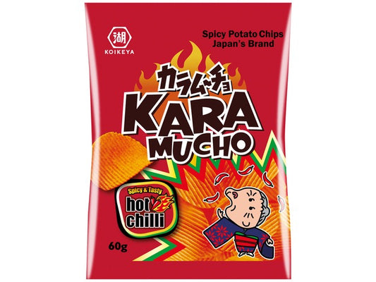 Kartoffelchips Geriffelt Karamucho Red Chili Koikeya 60g