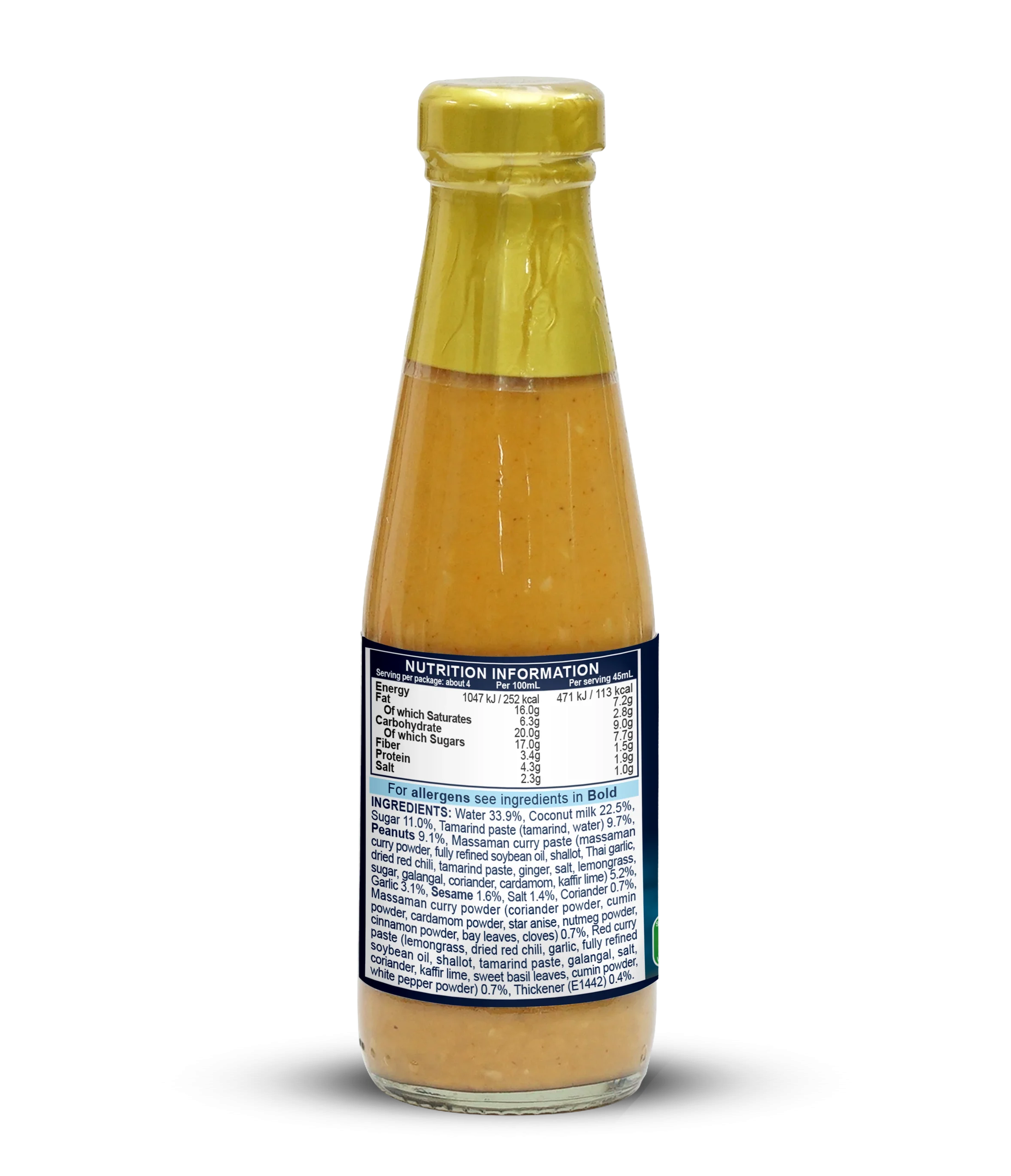 Blue Elephant Peanut Sauce 190 ML Ready-made Satay Dipping Sauce