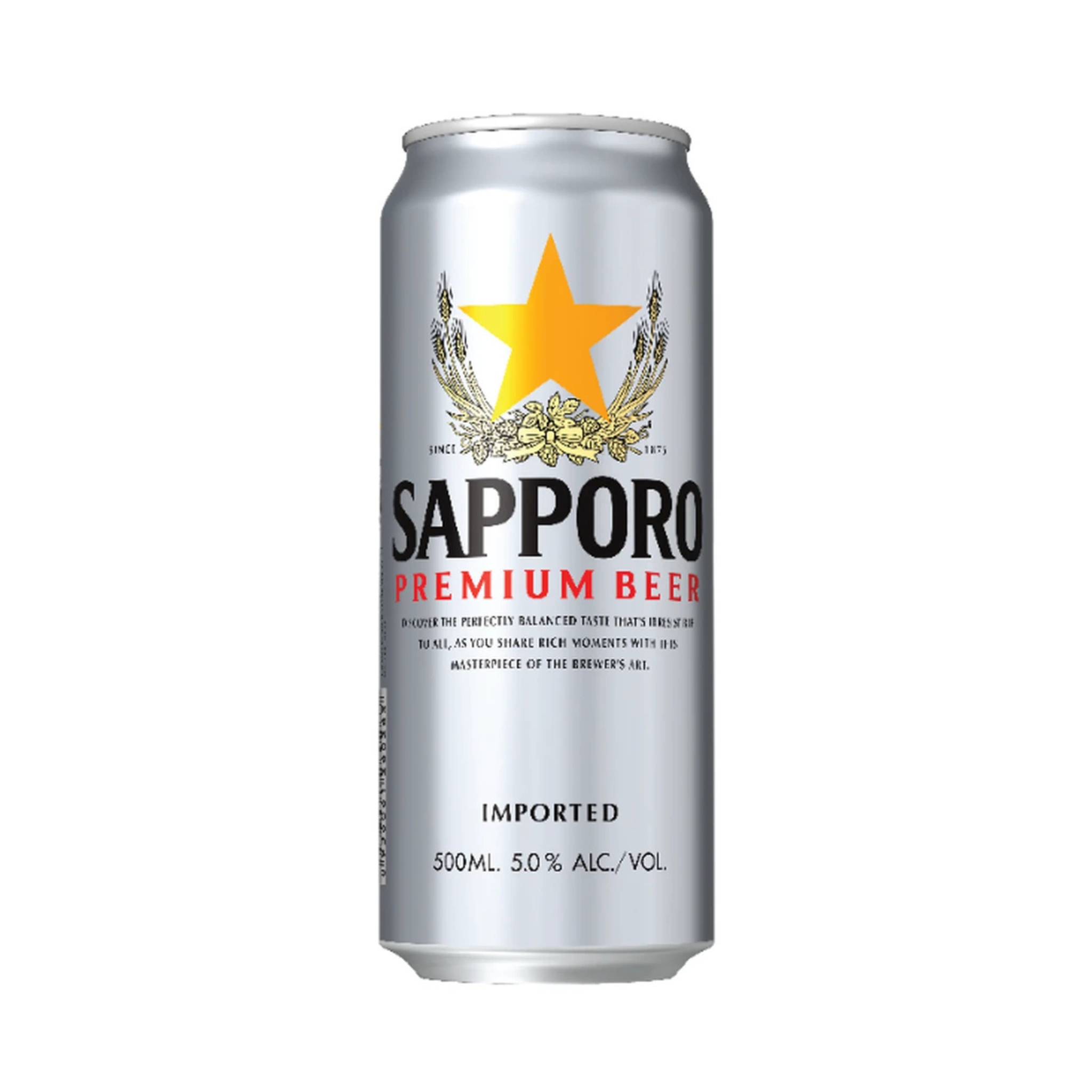 SAPPORO BEER CAN 500 ml (inkl. 0,25 € DPG Pfand)