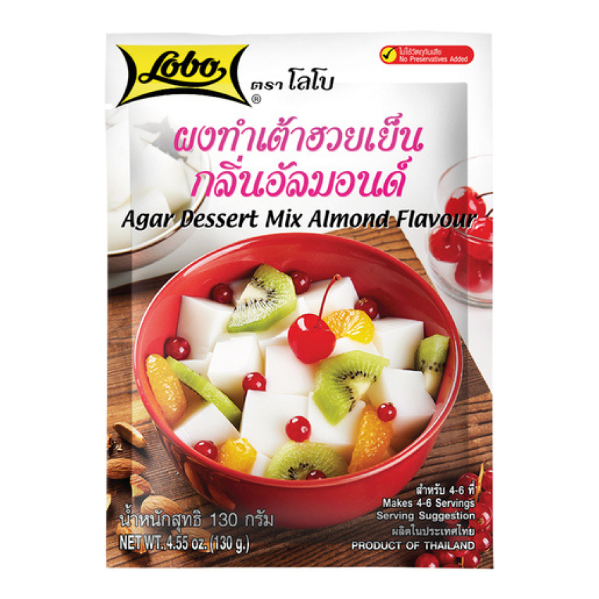 Lobo Agar Dessertmix mit Mandelaroma 130 g