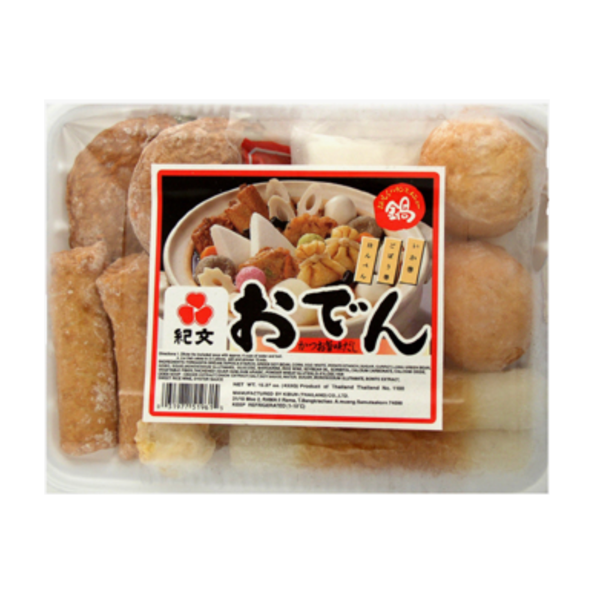 Kibun Oden Set - Gefrorene gedämpfte Meeresfrüchte & Surimi-Bällchen 433 g