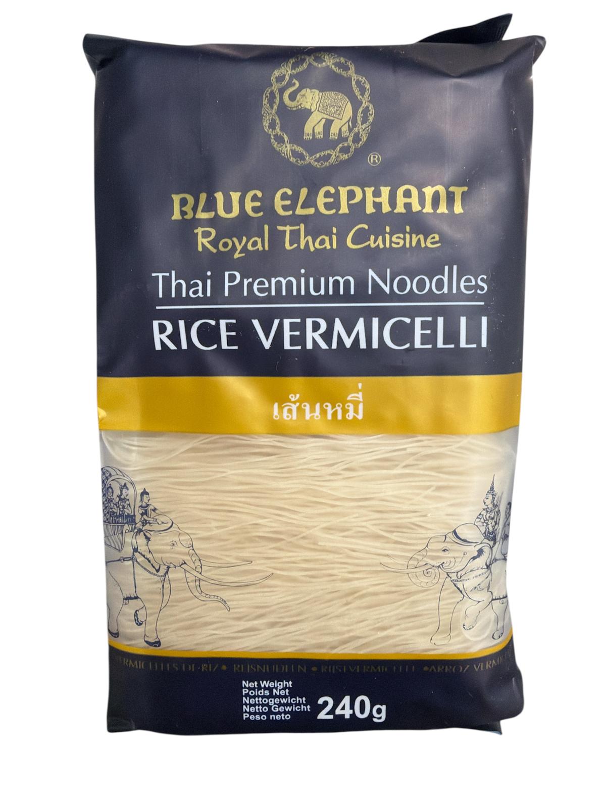 Blue Elephant - Thai Premium Noodles - Rice Vermicelli 240 g เส้นหมี่ พรีเมี่ยม