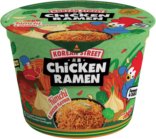 Instant-Cup-Nudeln, Kimchi & Chicken Flavour Chicken Ramen Bowl 107 g