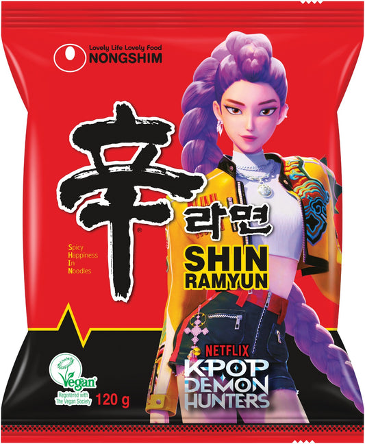 Instantnudeln, Shin Ramyun, sehr scharf Limited Edition: K-POP DEMON HUNTERS 120 g (3 Random Design)