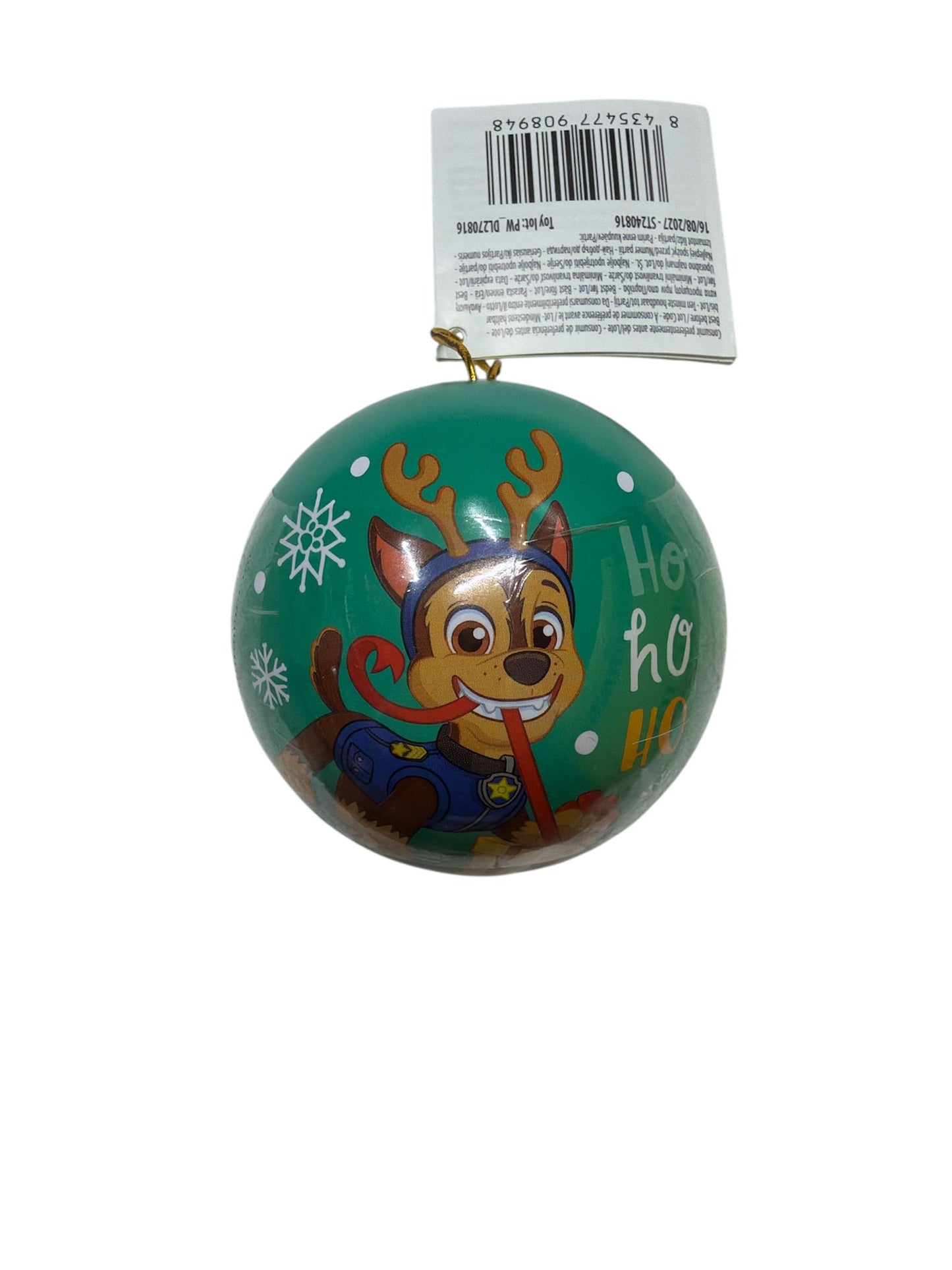Paw Patrol - Metal Christmas Ball with Candy 5 g (Random Design)