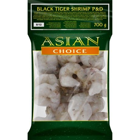 ASIAN CHOICE  Black Tiger Shrimp P&D - various sizes -  700 g กุ้ง แช่แข็ง ไม่มีเปลือก📍❄️Tiefkühlprodukte