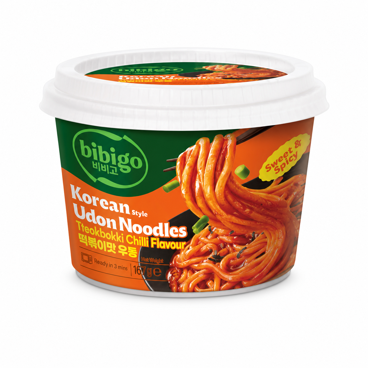 Udon Nudeln Korean Style Tteokbokki Chili Flavour 187,2 g