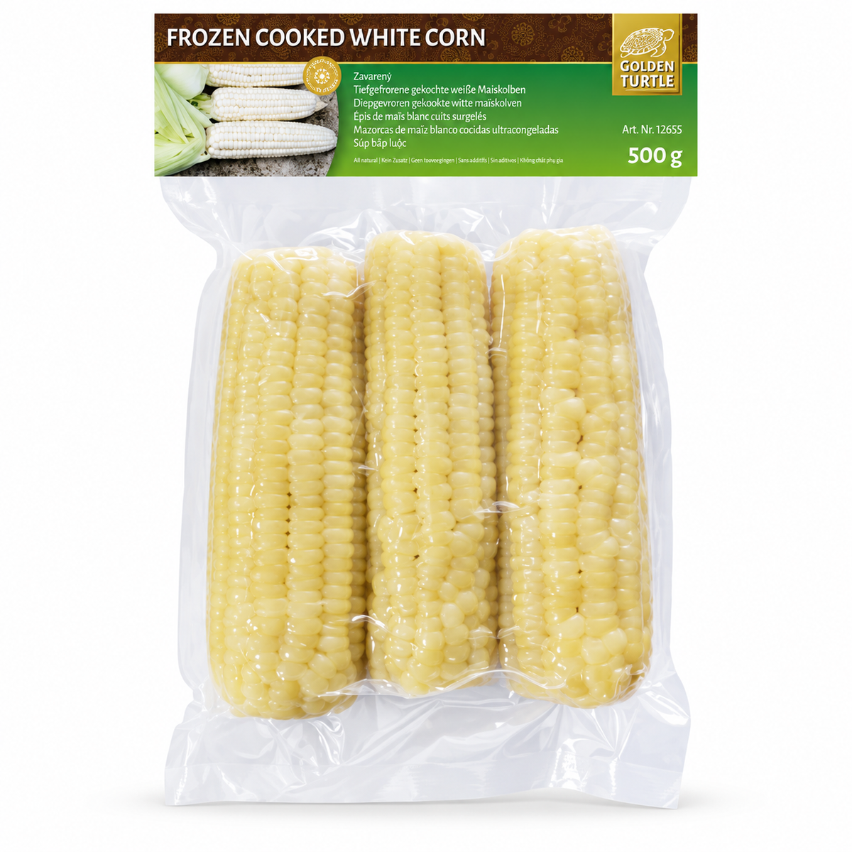 Weißer Mais (Gekocht) 500 g ❄️ Tiefgefroren ❄️ ข้าวโพด ข้าวเหนียว