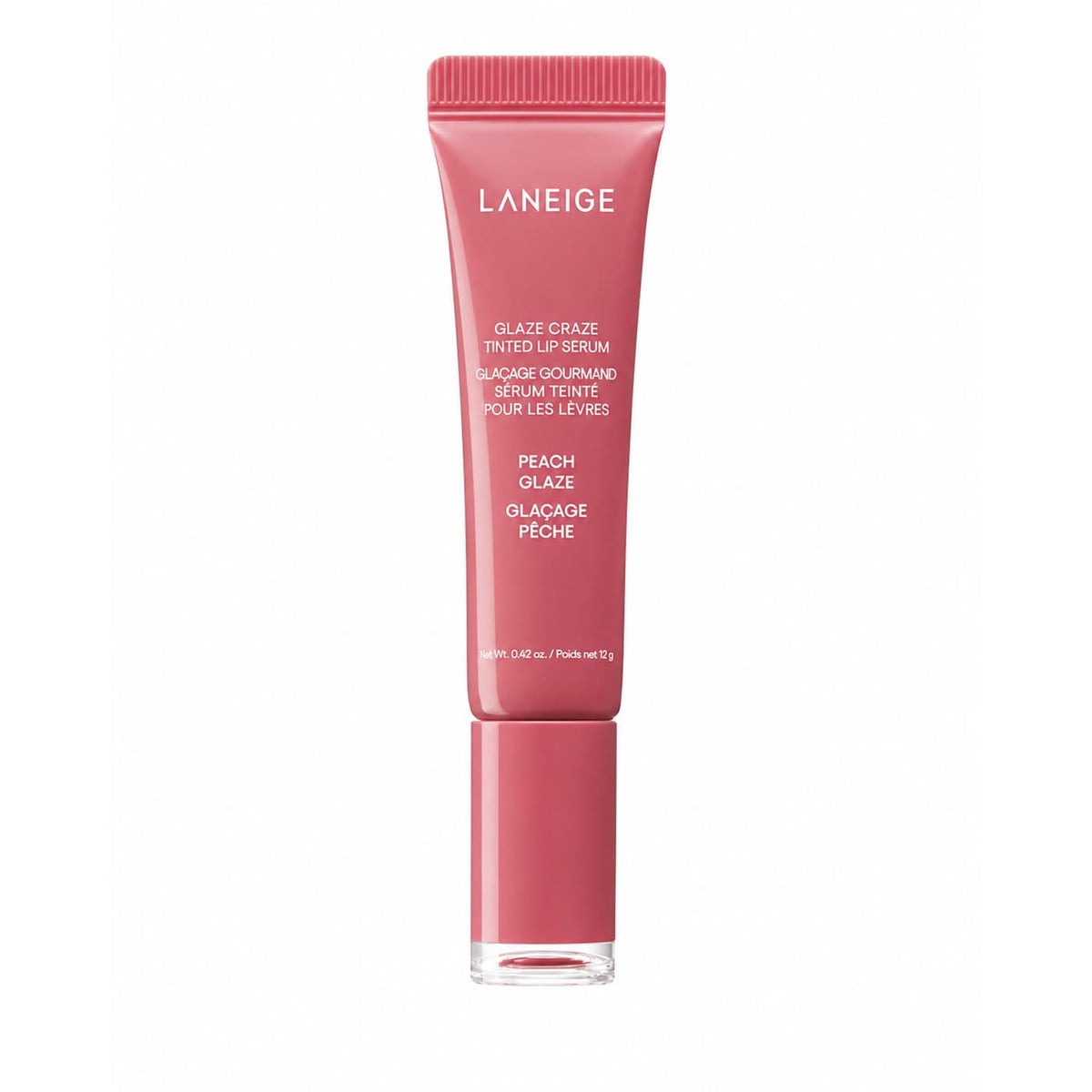 LANEIGE – Glaze Craze Tinted Lip Serum (Peach Glaze), 12g