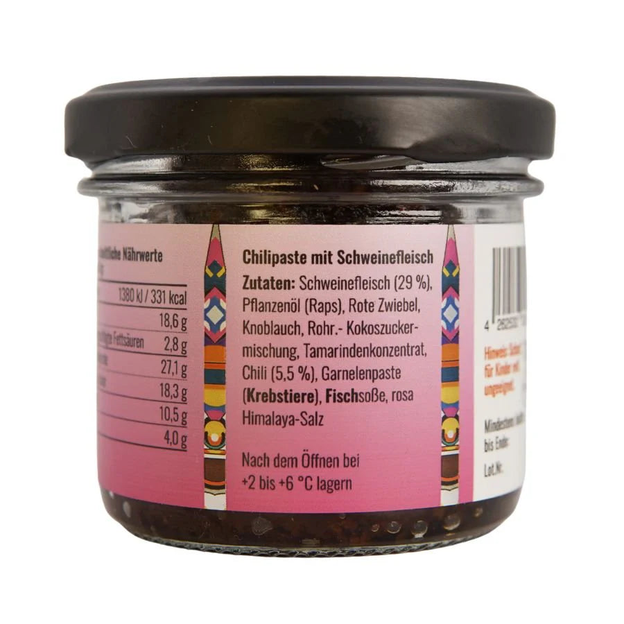 YAK THAI น้ำพริกเผาหมูทอด BRAND Thai Chilipaste mit Schweinefleisch Namprik Pao  100 g